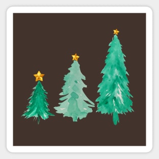 Vintage Christmas trees Magnet